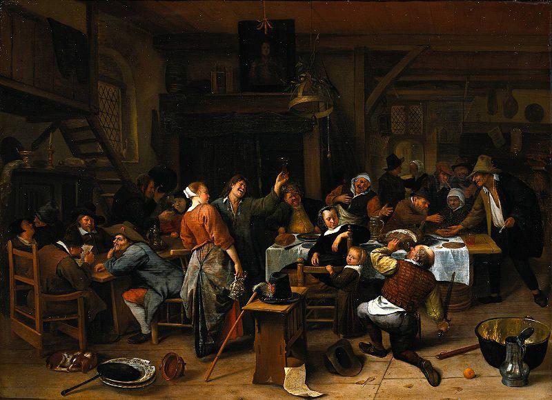 Jan Steen A company celebrating the birthday of Prince William III